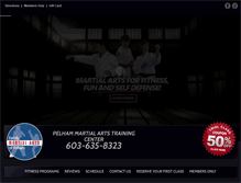 Tablet Screenshot of familymartialartsofpelham.com